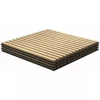 Akustinės plokštės sienoms 4 vnt. 60 x 60 cm, 3D sienų plokštės