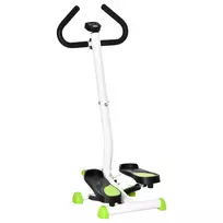 Treniruoklis stepperis su LCD ekranu ir rankena iki 100 kg, žalias 55 x 44 x 108 cm