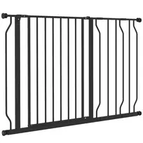 Apsauginiai varteliai, atidaromi į dvi puses, plieniniai, juodi 75-115 cm