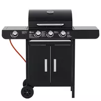 Dujinė kepsninė BBQ su 3 degikliais - Juoda 110 x 50 x 100 cm