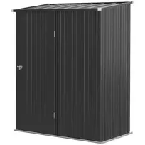Sodo sandeliukas 1,34 m², 161,5x94,5x196 cm, juodas