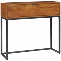 Industrinio stiliaus konsolė su stalčiumi 80 x 30 x 76 cm