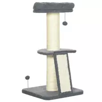Draskyklė katėms su platforma 92 cm, pilka