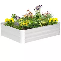 Cinkuota plieninė pakelta sodo lysvė 120 x 90 x 30 cm