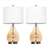 2 naktinių šviestuvų rinkinys su E27 lizdu, 40 W, Ø30 x 56H cm