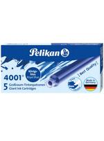 Rašalo kapsulės ilgos PELIKAN mėlynos (5 vnt.)