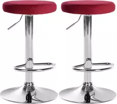 2 baro kėdžių rinkinys "Ponte velvet" chromas