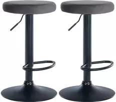2 baro kėdžių rinkinys Ponte velvet juodas