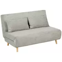 Sofa-lova, sulankstoma sofa su lovos funkcija - pilka 141 x 90 x 81 cm