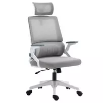 Ergonomiška biuro kėdė, reguliuojama galvos atrama ir porankiai