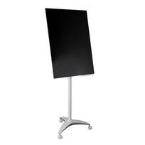 Stiklinis magnetinis konferencinis stovas 2x3 su ratukais, 70x100cm, 500905