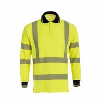 Gerai matomi POLO marškinėliai BoSafety TS-S271GP ilgomis rankovėmis Hi-vis