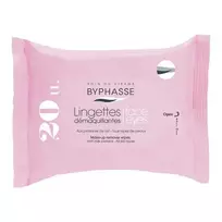 BYPHASSE MILK PROTEINS drėgnos servetėlės veido ir akių makiažui valyti (20 vnt.)
