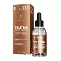 REVUELE SELF TAN savaiminio įdegio veido lašai, 30 ml