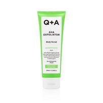 Q+A AHA Exfoliator Body Scrub Kūno šveitiklis su AHA rūgštimi, 250ml