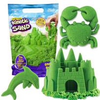 Kinetinis smėlis Kinetic Sand 930g, žalias