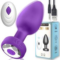 Dvigubo malonumo analinis ir G taško vibratorius LIVMAN HT-01 su nuotolinio valdymo pultu ir 10 vibracijos režimų