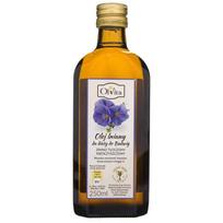 Olvita Šalto spaudimo linų sėmenų aliejus Dr. Budwig dietai, neišvalytas - 250 ml