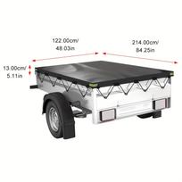 Vandeniui atsparus Oksfordo audinio pikapo kėbulo ir priekabos tonneau uždangalas 420 Truck Bed Cover juoda