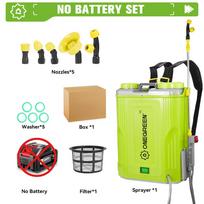 ONEGREEN 20L Elektrinis purkštuvas Ličio purkštuvas Sodo drėkinimo purkštuvas Skaitmeninis ekranas Nešiojami belaidžiai žemės ūkio įrankiai, skirti Makita 18v akumuliatoriui Without Battery