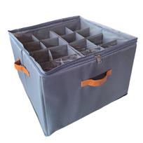 Daugiafunkcinė sulankstoma medžiaginė batų laikymo ir organizavimo dėžė su dangčiu 43 x 43 x 30 cm