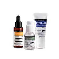 Dermafactory Vitaminų CBA Rutinos Rinkinys – Gryno Vitamino C E Ferulo rūgšties Ampulė + Niacinamido 20% Serumas + Retinalio 300ppm Kremas, Korėjietiškas