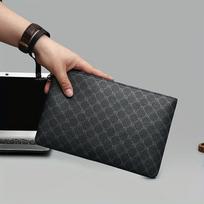 Klietuotas vokelio formos krepšys, Madinga vyriška rankinė, Kasdienis telefono riešo krepšys, Delninukas su daug skyrelių kortelėms