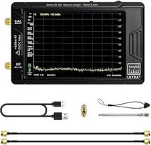 "HamGeek TinySA Ultra" spektro analizatorius 100 kHz - 5,3 GHz, rankinis dažnių analizatorius signalų generatorius su 4 colių ekranu, 32GB atminties kortele (ULTRA+ ZS-406)
