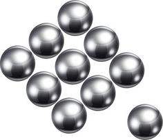 "Kozelo" 10 x tikslieji rutuliukai - [11 mm] 201 nerūdijantis plienas, skirtas naudoti sandėlyje