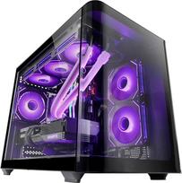 "Mars Gaming MC-FUSIONM", "Micro-ATX" žaidimų korpusas, šoninis langas ir išlenktas priekinis grūdintas stiklas, "PC Mini Tower" dviejų kamerų, aušinimo skysčiu palaikymas, optimizuotas interjeras, juodas