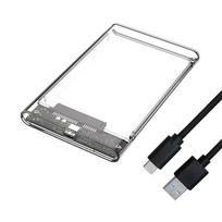 USB3.1 išorinis HDD dėklas 2,5 colio kietojo disko korpusas 5Gbps perdavimo spartos kietojo disko dėklas iš USB į C tipo SATA HDD SSD saugojimo dėklas nešiojamam kompiuteriui