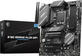 MSI B760 GAMING PLUS WIFI pagrindinė plokštė, ATX - palaiko 14, 13 ir 12 kartos "Intel Core" procesorius, LGA 1700 - DDR5 6800+MHz/OC, 2 x PCIe 4.0 x16, 2 x M.2 Gen4, 2.5G LAN, "Wi-Fi 6E