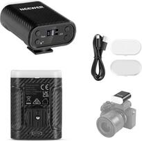 NEEWER BASICS mini fotoaparato blykstė Speedlite su LED vaizdo užpildymo šviesa/LCD ekranas/800 mAh, fotoaparato blykstė, suderinama su "Canon Fujifilm Sony Nikon DSLR Standard Hot Shoe" fotoaparatu, skirta fotografuoti studijoje
