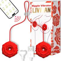 Vibruojantis krūtų stimuliatorius LIVMAN DW-XB498 su 9 vibracijos režimais ir Love Spouse programėlės valdymu