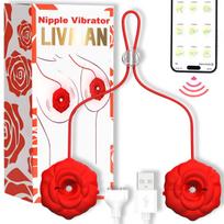Vibruojantis krūtų stimuliatorius LIVMAN DW-XB498 su 9 vibracijos režimais ir Love Spouse programėlės valdymu