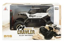 Nuotoliniu būdu valdomas RC automobilis Rock Crawler Metalinis 4WD 1:12 Sidabrinis