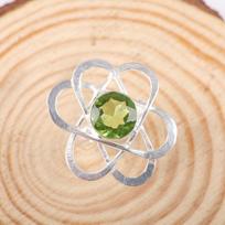 Natural Peridot Gemstone 925 Sterling Silver Jewelry Handmade Ring Gift For Wife RR-21-2 4