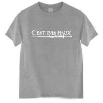 Vyriškas medvilninis marškinėlis C'est Pas Faux T Shirt Kaamelott Kamelot Kamelott Perceval Cest Pas Faux Alexandre Astier unisex marškinėlis S