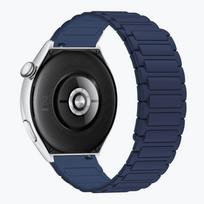 22 mm magnetinis sportinis dirželis Huawei Watch GT 5 Pro GT5 GT4 GT3 GT2 silikoninis dirželis apyrankė Huawei Watch 4/3 Pro apyrankė Correa 22 tamsiai mėlyna spalva