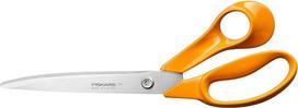 "Fiskars Classic" 1075050 Didelės universalios žirklės "pasidaryk pats", dešiniosios rankos, bendras ilgis 25 cm, patobulintas "Torx" varžtas ir ergonomiškesnė rankena, kokybiškas plienas/plastikas, oranžinės spalvos