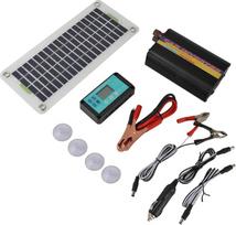Denash 30W Effiziente Polykristalline Silizium -Solarpanel mit MPPT -Ladungsregler und 1000W Wechselrichter für Schnelle Batterieladungen für Alle Arten von Batteriewagen ABS Material Geeignet