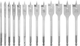 NORTOOLS HCS Medinių plokščių kastuvų rinkinys gręžimo grąžtų kaltai su 1/4 greitai keičiamu kotu 13 dalių 6-25 mm