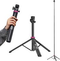 ULANZI MT-89 išplečiamas aliuminio trikojis 208 cm Lengvas trikojis Nešiojamas reguliuojamas su 1/4 colio varžtu, greito atleidimo, 360° rutuline galvute, fotoaparato mobiliojo telefono trikojis, skirtas fotoaparatui, vaizdo šviesai, išmaniajam telefonui