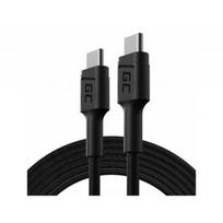GREENCELL Cable GC PowerStream USB-C - USB-C 120cm Power Delivery 60W 480Mbps Ultra Charge QC 3.0