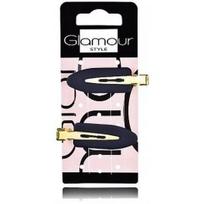 Glamour Makeup Clips Black plaukų segtukai - 2 vnt.
