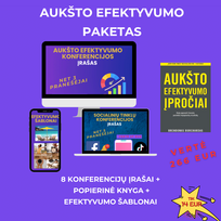 Aukšto Efektyvumo Paketas - RIBOTO LAIKO PASIŪLYMAS - knyga dovanų