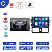 Car Radio Video Multimedia Player 10 '' Android OS for TOYOTA VIOS YARIS 2013 - 2016 GPS Navigation WiFi Bluetooth 8-core 6+128+AHD