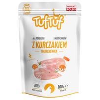 TUF TUF malta vištiena su morkomis - šlapias šunų ėdalas - 500 g