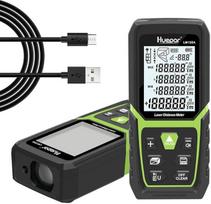 "Huepar" lazerinis tolimatis 120 m su ličio jonų akumuliatoriumi, su LCD apšvietimu M/In/Ft, su keliais matavimo režimais, pvz., Pitagoro / atstumo / ploto / tūrio matavimais, naudojamas patalpose LM120A