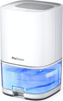 "Pro Breeze" oro sausintuvas 1000 ml su laikmačiu ir naktine šviesa - elektrinis oro sausintuvas nuo drėgmės, purvo, pelėsio vonios kambaryje, miegamajame, drabužinėje ir rūsyje - baltas